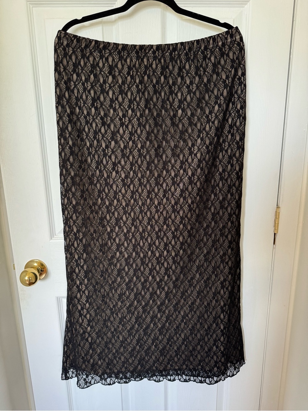 Size XL, Ardene Black Lace Maxi Skirt